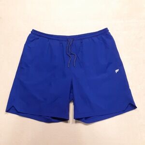 Fabletics Mens Swim Trunk 7" XL Admiral Blue Chateau Lined Drawstring